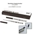 2x Original MONTBLANC Kugelschreiber Ersatz Minen Schwarz M + 1x Zubehör Adapter