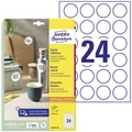 Avery-Zweckform L3415-10 Universal-Etiketten Ø 40 mm Papier Weiß 240 St. Permanent haftend Laserdrucker, Farblaserdrucker