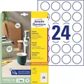 AVERY L3415-10 Zweckform Runde Etiketten 240 Aufkleber 10 Blatt Bedrucken Ø 40mm