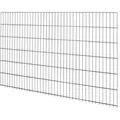 Doppelstabmattenzaun Metall 123 cm x 201 cm Anthrazit