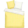 TOM TAILOR Jugendbettwäsche Tom Tailor Renforce Bettwäsche Gelb Weiß 200 x 220 cm 2 x 80 x 80 cm, Baumwolle, Wendemotiv, 60° Wäsche, Atmungsaktiv gelb