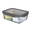 LocknLock OVEN GLASS Frischhaltedosen Glas mit Deckel | 2L | 25,1 x 18,9 x 8,8 cm | Borosilikatglas bis 400°C ofenfest | 100 % luft- und wasserdicht | Spülmaschinenfest | Kühlschrank Organizer