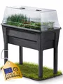 Hochbeet Anzuchtbeet Blumentopf Frühbeet Gewächshaus Blumenkasten Anthrazit NEU