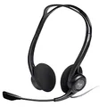 Logitech 981-000100 Kopfhörer mit Mikrofon, Stereo Headset, Verstellbares Mikrofon mit Rauschunterdrückung, Integrierter Lautstärkeregler, PC/Mac/Laptop, Schwarz, Einstiegsmodell, 2.4 m Kabel