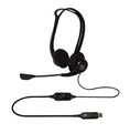 Logitech PC 960 schwarz Kopfbügel Headset für PC Mikrofon Kabelgebunden USB