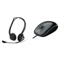 Logitech 960 Wired Headset, Stereo Headphones with Noise-Cancelling Microphone, 