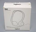 Logitech 981-000100 Kopfhörer mit Mikrofon, Stereo Headset Schwarz 2.4 m Kabel