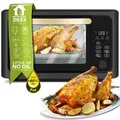 TurboTronic digitaler Heißluftofen XXL 24L Mini Backofen Heißluftfritteuse Airfryer Dörrgerät Tischbackofen mit Umluft Konvektionsofen Power