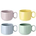 MIX'N'MATCH mugs, 4 pcs. - blue, yellow, pink, green
