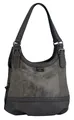 Tom Tailor Shopper Tasche grau dunkelgrau Reißverschluss Damen Handtasche Fächer