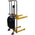 Qteck Semi-elektrische Minilifter 650mm Gabellänge 90-1500mm Hubhöhe Mit 400kg Hubkraft