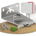 Fritzbox 5690 pro Wandhalterung | Edelstahl Router Wandhalterung geeignet für Fritzbox 5690 Pro | Fritzbox Wandhalterung inkl. Montagezubehör | Wandhalterung Fritzbox 5690 Pro aus deutscher Produktion