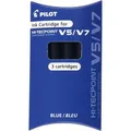 Pilot Füllerpatronen Hi-Tecpoint V5 / V7, blau, 3 Stück