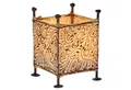 Marrakesch Orient & Mediterran Interior Teelichthalter Mediterrane Windlicht Budur Natur (1 St), Handarbeit