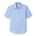 French Toast - Camisa clásica de Manga Corta para niño, confeccionada en popelín, Azul, 10
