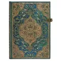 Hardcover Notizbuch Chroniken in Türkis, Midi, Liniert