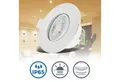 B.K.Licht LED Einbauleuchte 6er Set Bad Einbaustrahler, IP65, Schwenkbare Deckenspots, LED fest integriert, Warmweiß, 3.000K, 480Lm, 4,9W, Kunststoff, 9 x 4,2 cm