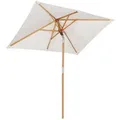 Sekey Sonnenschirm 33321507, rechteckig, 200 x 150cm, creme, neigbar