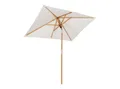 Sekey Sonnenschirm 200 x 150cm Holz Sonnenschirm Rechteckig Gartenschirm, UV Schutz 50+, LxB: 200,00x150,00 cm, Terrassenschirm Knickbar Balkonschirm
