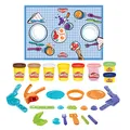 Play-Doh Kitchen Creations Morning Cafe Spielset mit 8 Farben, Spielmatte, über 15 Werkzeuge