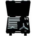 KS-Tools Lagerabzieher 700.1300, 12-teilig, für Innen- und Außenlager, hydraulisch, 2-armig und 3-armig