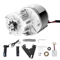 VEVOR 250 W Elektrischer Gleichstrommotor-Bausatz, Leistungsstarker Elektromotor – 24 V 2700 U/min Bürstenmotor mit verbessertem Drehzahlregler, Gasgriff-Bausatz für Go Karts E-Bike Motorrad Roller