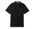 Tom Tailor Piqué Poloshirt - Herren - Gr. M - schwarz/print