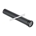 Geberit Silent PP Rohr 390004141 DN 30, 1000 mm, mit Muffe, schalloptimiert
