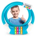 DUNLOP Fahrradschloss Kinder Fahrrad Schloss - Sicherheitsstufe 5 Zahlenschloss mit 4 Farb Einteilung zum besseren Merken der Kombination I Bike Fahrradschloß Lock für Kinder (Hellblau)