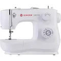 SINGER M2405, Weiß, Halbautomatische Nähmaschine, Nähen, 4 Step, Leiter, Drehregler, Elektro - Weiß
