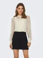 ONLY Spitzenbluse ONLREBA LACE L/S SHIRT WVN NOOS