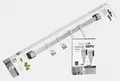 ✿ GEFU SMARTLINE KÜCHENLEISTE PRIMELINE EDELSTAHL LEISTE  50 cm + 1x HAKEN-SET ✿