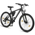 Licorne Bike Effect Premium Mountainbike in 26, 27,5 und 29 Zoll - Fahrrad für Jungen, Mädchen, Herren und Damen - Shimano 21 Gang-Schaltung - Herrenrad Zoll:27.5;Farbe:Schwarz/Anthrazit (2xDisc-Bremse)