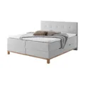 maison bleue Boxspringbett mit Bettkasten Catania ¦ grau ¦ Maße (cm): B: 182 H: 116