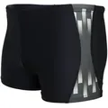 Aquarti Badehose Aquarti Herren Badehose Kurz Sportlich Streifen grau|schwarz 4XL