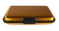 com-four® Kreditkarten-Etui - Schutzhülle für Visitenkarten und Geldscheine - spritzwassergeschütze Geldkarten-Tasche - Kartenorganizer (goldfarben - 1 Stück)