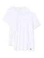 Skiny Herren Skiny Herren V-shirt Kurzarm 2er Pack Shirt Multipack Unterhemd, Weiß, XXL EU