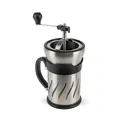 PEUGEOT 2in1 Kaffeemühle PARIS PRESS 15cm Kaffeebereiter Edelstahl Glas