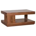 Mid.you Couchtisch, Sheesham, Holz, Sheesham, massiv, rechteckig, Sockel, 90x40x60 cm, FSC Mix, Stauraum, Wohnzimmer, Wohnzimmertische, Couchtische, Couchtische mit Stauraum
