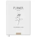 Eine der Guten Verlag Lehrerkalender Lehrerplaner 2025 2026 - A5, weiß, 1 Doppelseite / Woche, Schuljahr 25/26, 224 S. Hardcover, klimaneutral beige|schwarz