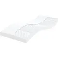 vidaXL Schaumstoffmatratze Weiß 90x220 cm 7-Zonen Härtegrad 20 ILD 4016655