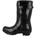 Hunter Original Short Gloss Boot Damen Gummistiefel schwarz 42 EU