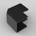 Eckverbinder Aussen Eck für Kabelkanal 40x40 mm PVC SCHWARZ Kopos