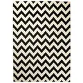 Tapiso Teppich, Schwarz, Weiß, Textil, Rechteckig, 80x150 cm, in verschiedenen Größen erhältlich, pflegeleicht, Teppiche & Böden, Teppiche