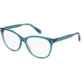 Polaroid PLD D463 Damen-Brille inkl. Gläser Vollrand Cateye Kunststoff-Gestell 56mm/15mm/145mm, blau
