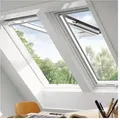 VELUX Dachfenster GPL 2070 Klapp-Schwingfenster Holz THERMO weiß Fenster, 134x98 cm (UK04)