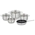 ELO Basic ELO Therm Topfset Edelstahl Volumenskala Induktion silberfarben 5-teilig - Silber