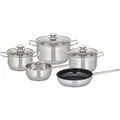 ELO Topfset 95005-2 Therm, Edelstahl, induktionsgeeignet, mit 4 Glasdeckeln, 5-teilig