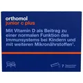 Orthomol junior C plus - mit Vitamin C als Beitrag zu einer normalen Funktion des Immunsystems - Himbeer/Limetten-Geschmack, 7 St. Tagesportionen