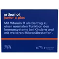 Orthomol junior C plus - mit Vitamin C als Beitrag zu einer normalen Funktion des Immunsystems - Himbeer/Limetten-Geschmack - Direktgranulat